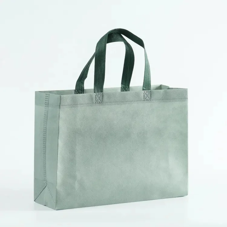 Laminated Color Non-Woven Advertising Handbag Reusable Grocery Gift Bag Nonwoven Bagnonwoven Bags