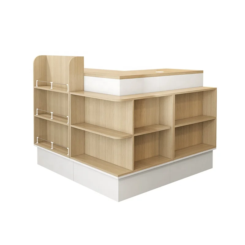 Pharmacy checkout Counter Grocery Stores Cashier. Counter with display Case