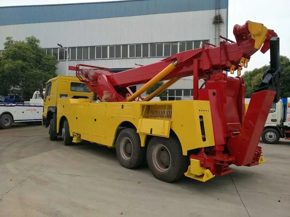 Shacman 8x4 12 wheel 25 tons recovery wrecker truck 30 tons Rotator Road Towing Truck wrecker for sale