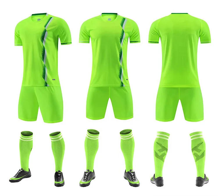 Wholesale Kids Soccer Uniforms Kit Children Cheap Soccer Team Jersey Uniforms Boys Blank Football Jerseys For Printing