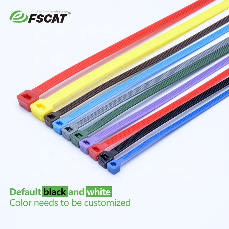 4.8*200mm Factory direct white nylon cable ties Self Locking Plastic Zip Cable Tie Tag with Label