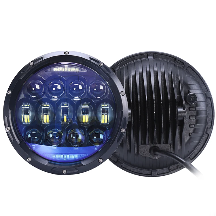 
 Ультра-яркий Osram чип 130W Hi Lo 12V круглый H4 дневной ходовой свет 7 дюймов светодиодная фара для Jeep  