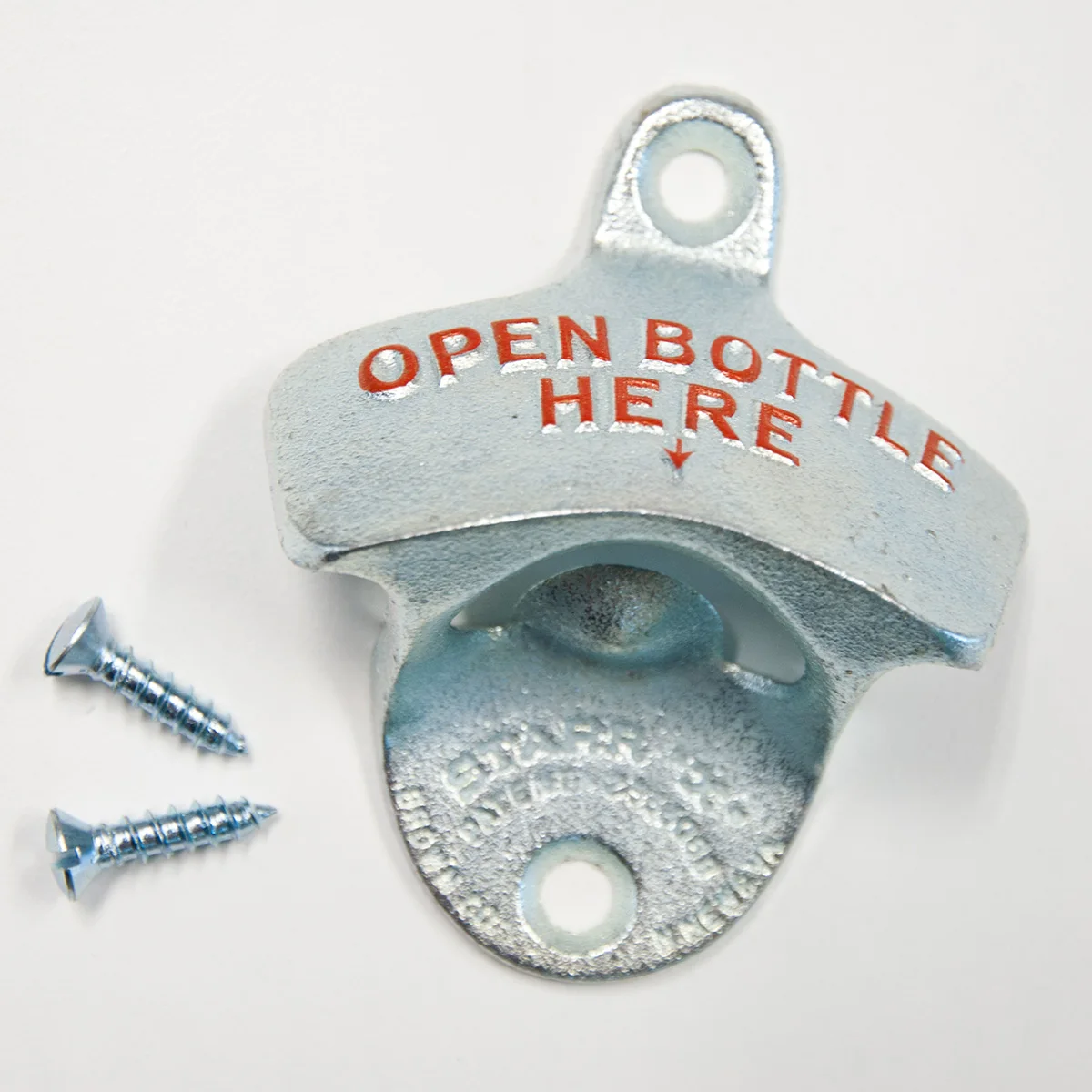Custom Logo Metal Wall Mount Bottle Opener Promotional Zinc Alloy Wine Opener with Custom Logo