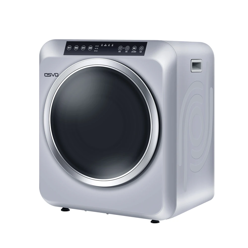 User-Friendly Timed Dry Child Lock LED Touch Quiet White 220v UV Automatic Tumble Clothes Dryer