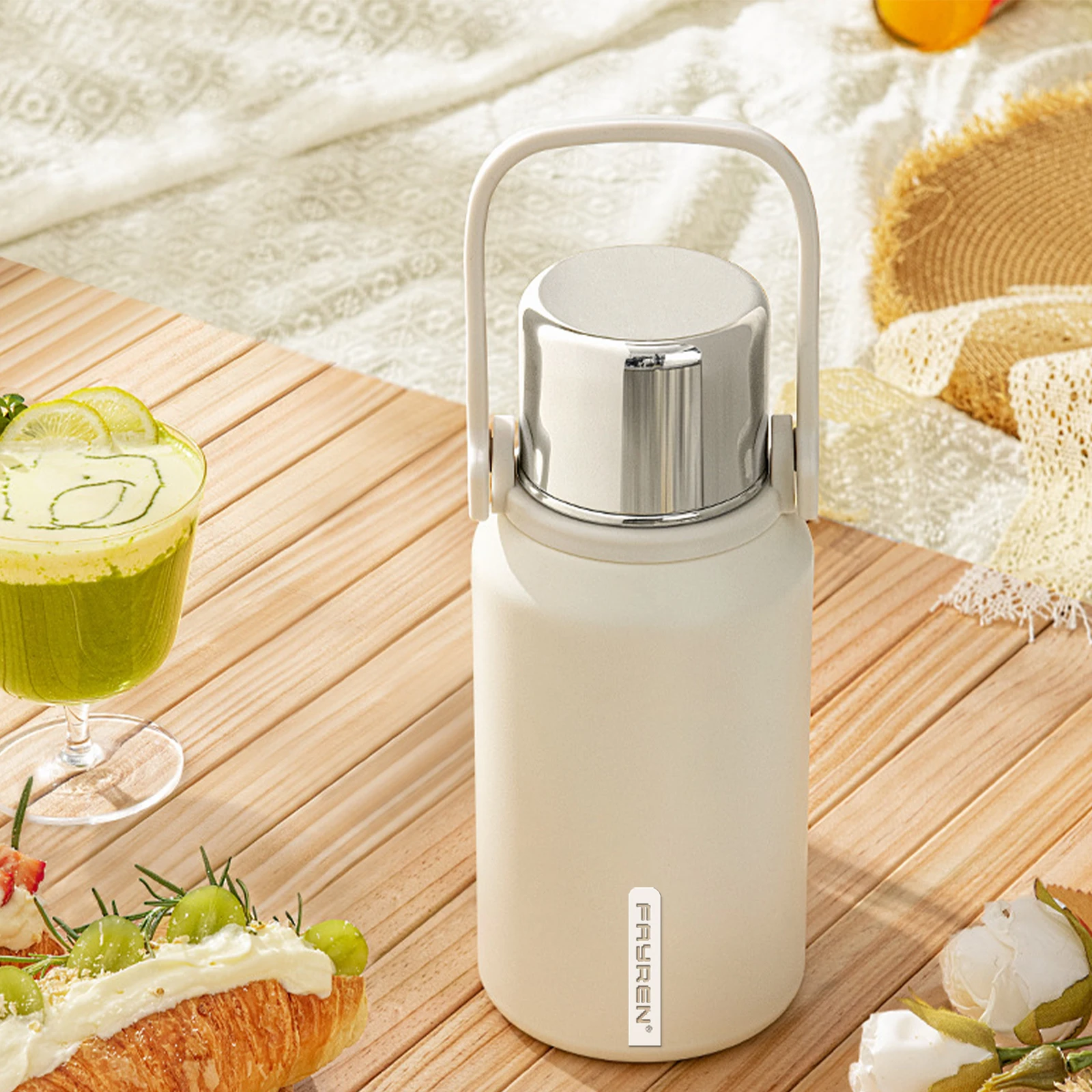 18/8 Stainless Steel Metal Sport Double Walled Vacuum Flask Leak Proof Thermos Insulated Water Bottle with tea infuser