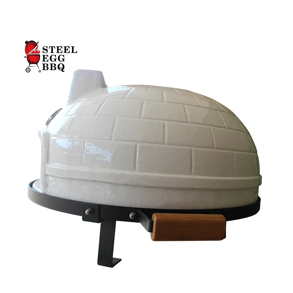 STEEL EGG BBQ / SEB KAMADO italian style horno de pizza 21 inch ceramic indoor outdoor pellet baking small mini pizza oven