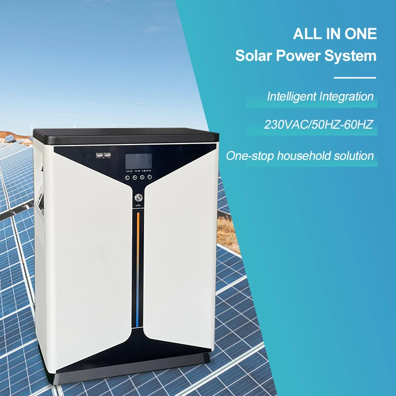 5Kw All In One Home Solar Power System Complete 3 Phase Industrial Hybrid Solar Energy Storage System