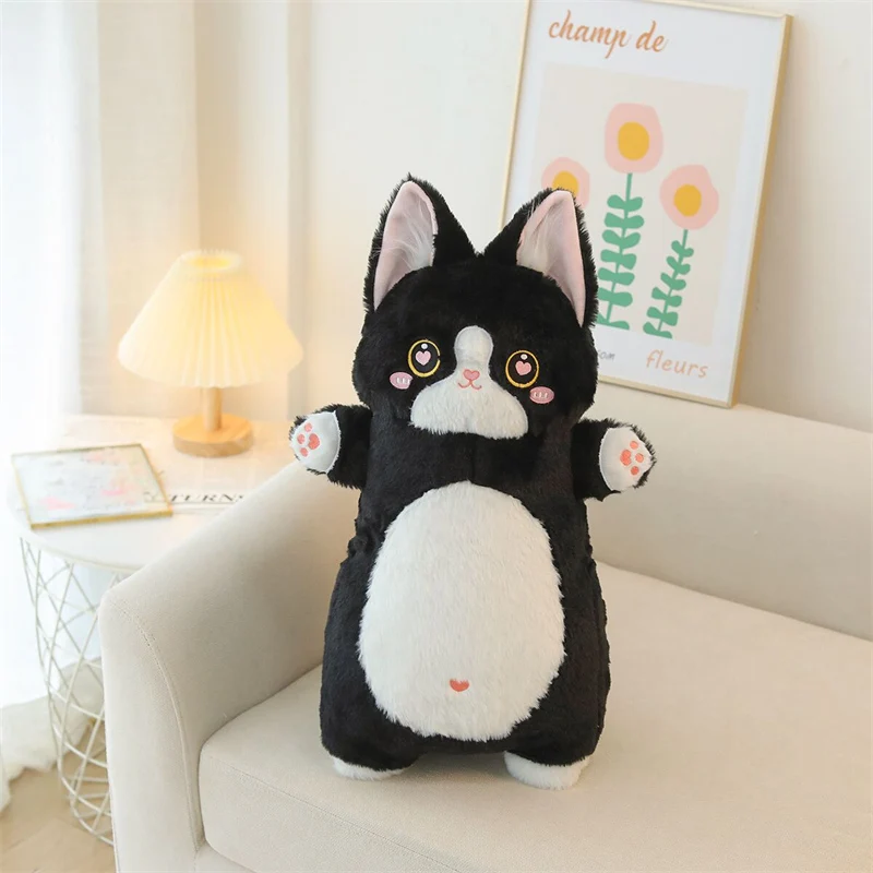 Kawaii Милая кошка Длинная Подушка Плюшевые игрушки с мягким сном подарок на день рождения для девочек и детей