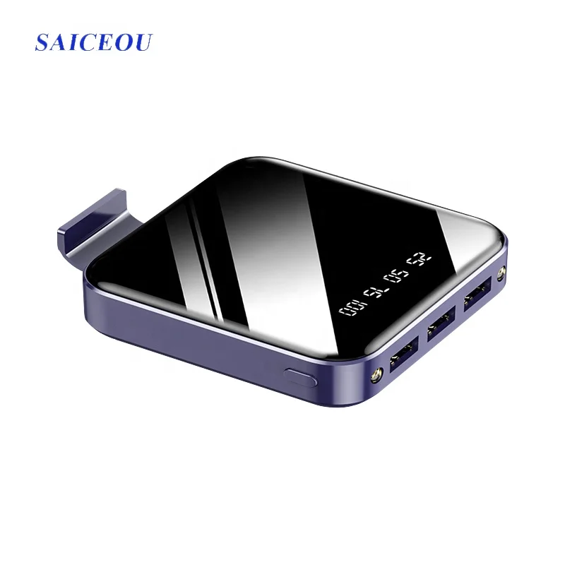 10000mAh Anti-skid Drop and Shockproof e Protection Power Bank with USB cable