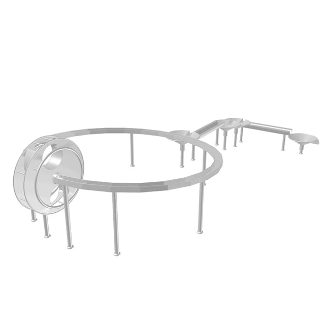 COWBOY aqua water slide play Archimedes Screw combination for aqua park water sports equipment play