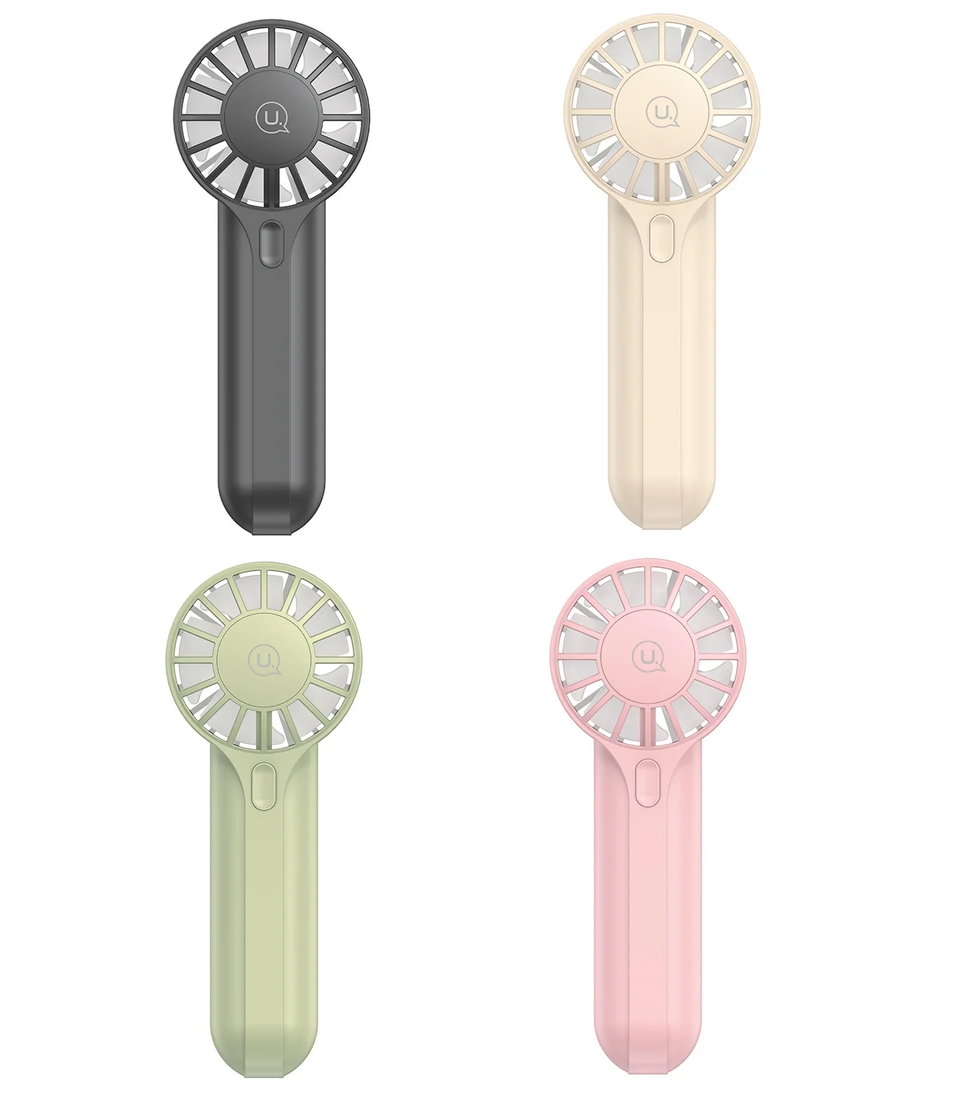 USAMS Quiet Small Handheld Portable Electric Fan USB Rechargeable Sports Pocket Mini Fan