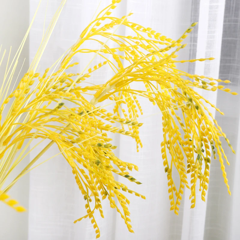 artificial rice plastic long branch grain rural harvest shooting props false spikes