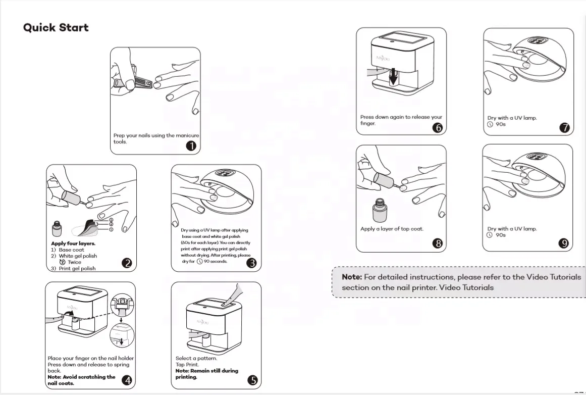 Printer For Print Digital 3d nail Art  Polish Portable Software Personalized Nail Printing Machine