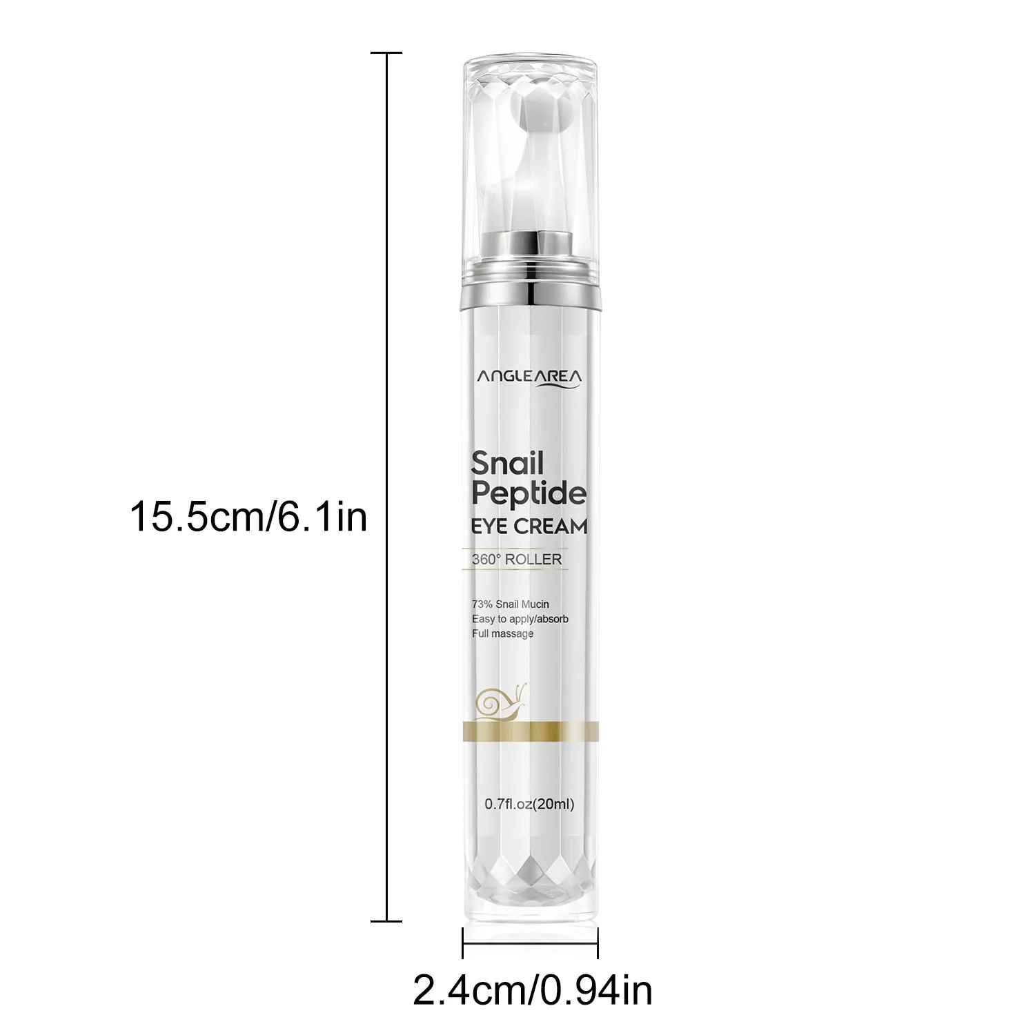 0.7 oz 20ml Eye Cream Wholesale OEM/ODM Cosmetics Magic Under Eye Bags Dark Circle Removal Wrinkle Eye Cream