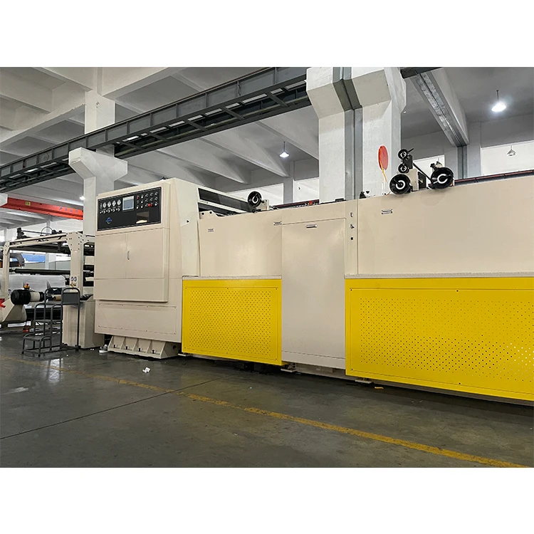 High Speed Servo Control Double Rotary Knife Roll Paper board Sheeter Machine Suppliers