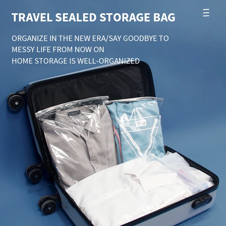 Packaging Zipper Slider T-shirt Garment Bag Matte Reusable Translucent Plastic Ziplock Bags For Clothes