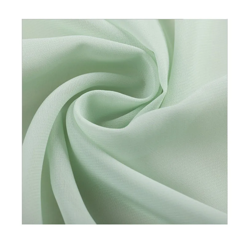 Wholesale 100% Polyester Plain Dyed 100D Chiffon Fabric French Georgette for Hijab