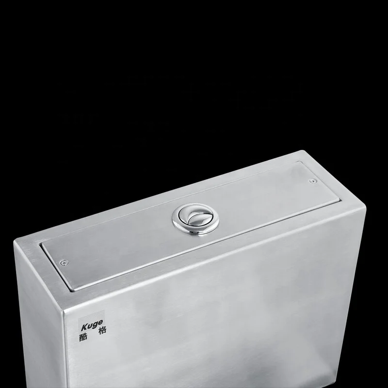 Kuge chinese manufacturer OEM ODM customized toilet cistern 304 stainless steel toilet flush water tank