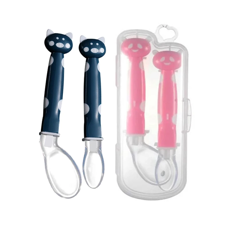 Silicone Baby Spoon Feeding Training Spoon for Baby Safety Feeding Infant Spoon For Children Kids Utensils Baby Cheap Stuff
