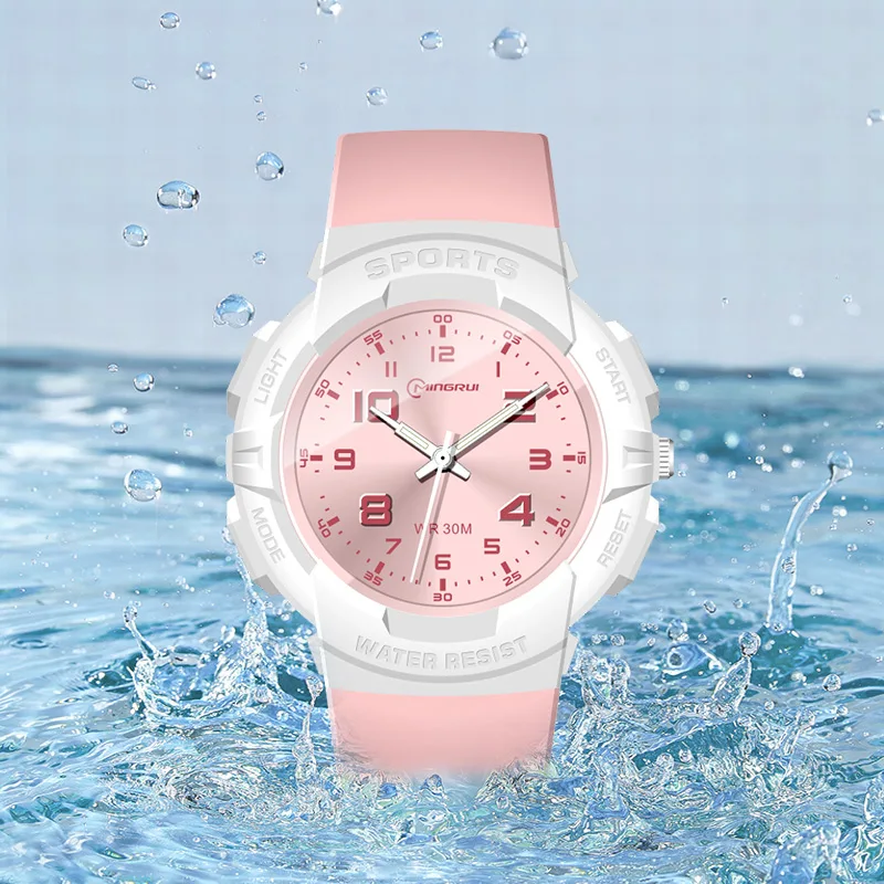 MINGRUI Kids Watch Children Quartz Watches Wristwatch Jelly for Girl and Boy Clocks Sport Baby Student Plastic Montre