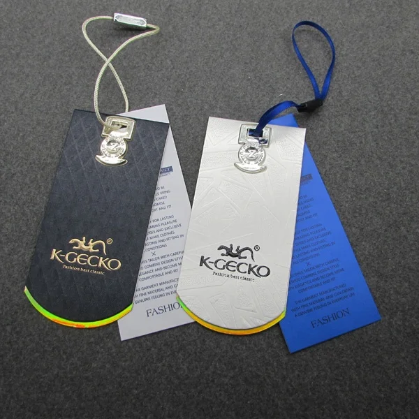 New designed paper hang tags for clothing