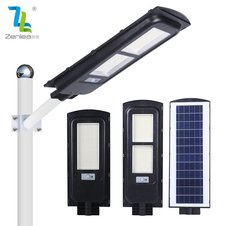 Наружный водонепроницаемый IP65 50 Вт 100 200 300 smd встроенный все в одном Солнечный светодиодный уличный