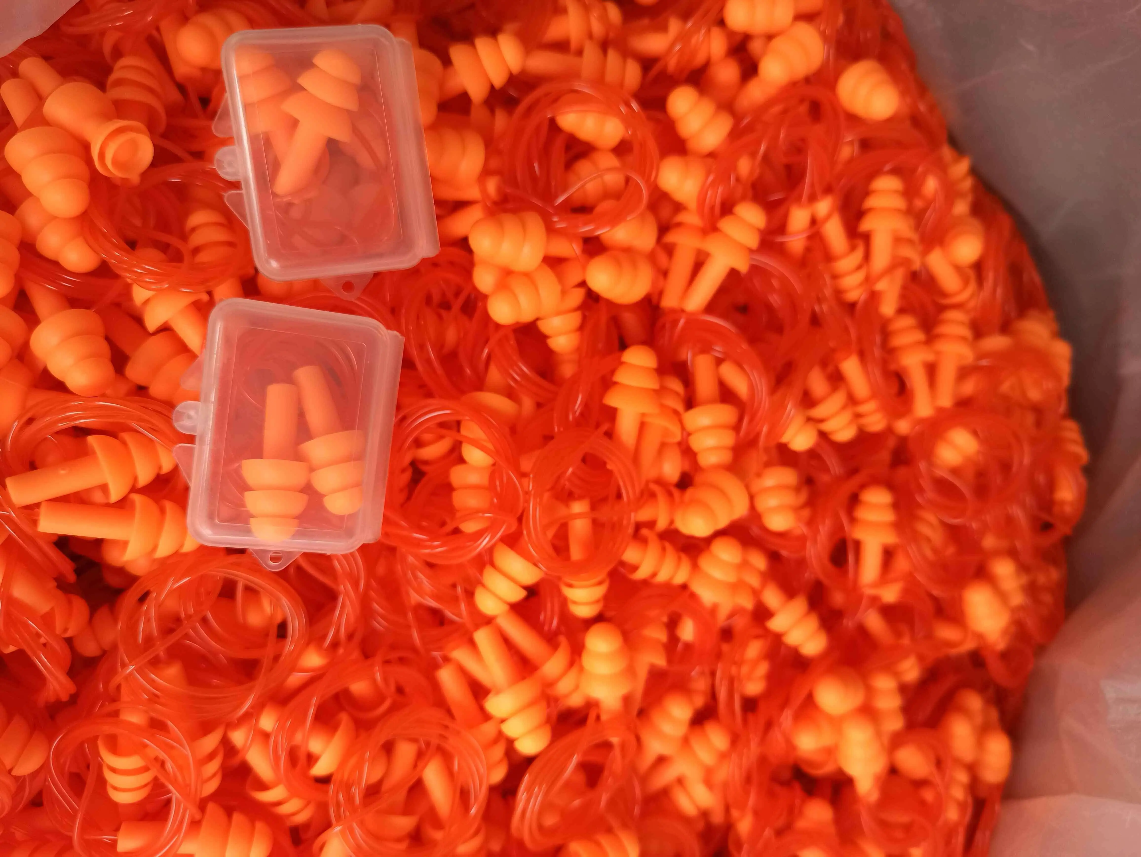 Звукоизоляционные многоразовые силиконовые беруши Защита слуха водонепроницаемая защита ушей для плавания