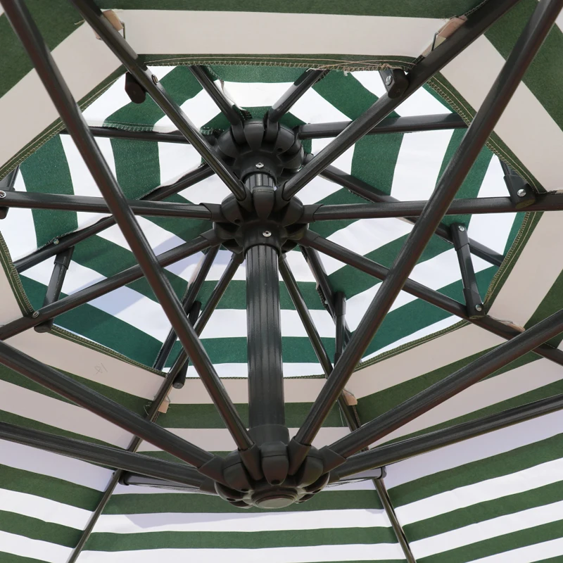 Outdoor Sun Umbrella Parasol Patio Garden Restaurant Beach Iron Banana Umbrella