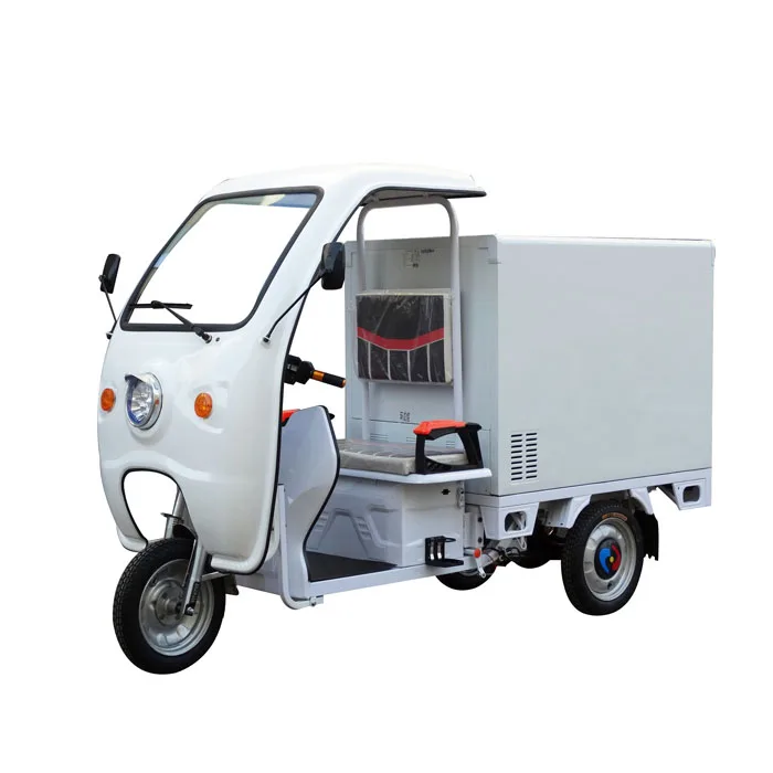 
1500w strong power fast cold food transport vehicles electric cargo tricycle ice cream truck 