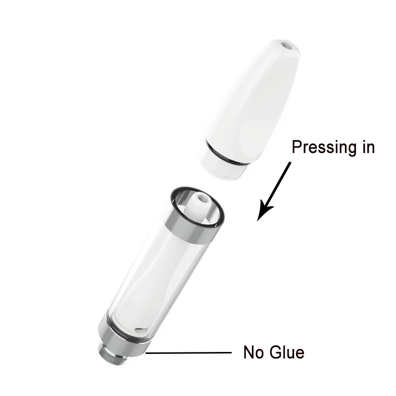 
Focol Brand full ceramic cbd oil glass cartridge empty .1 ml vape cartridges 