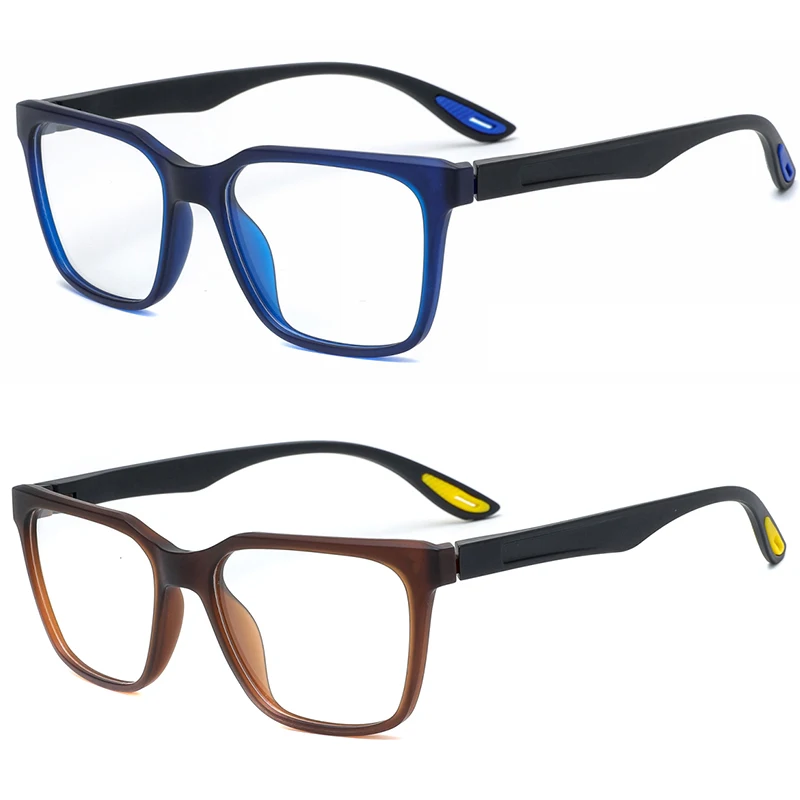 TR90 Manufacture Prescription Eye Frames Optical Glasses 2023 Newest Square Mens Eyeglasses