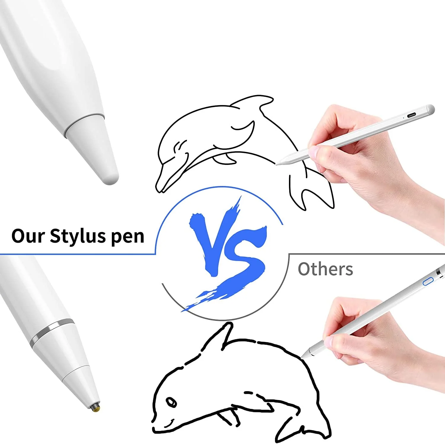 COO Factory OEM Capacitive Touch Screen Active Pen With Bluetooth Function High Sensitive Stylus Pen