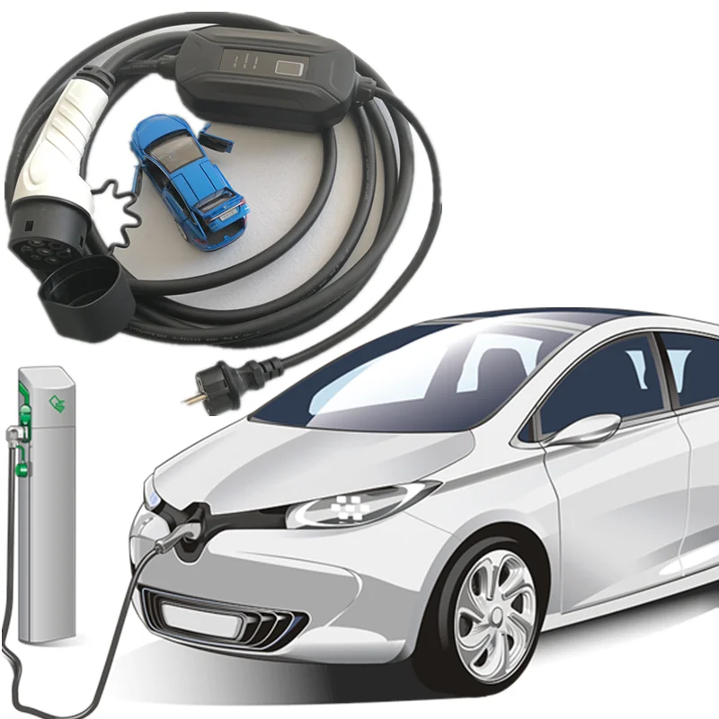 Умное быстрое зарядное устройство для электромобилей типа 1/Тип 2, 8 А до 40 А