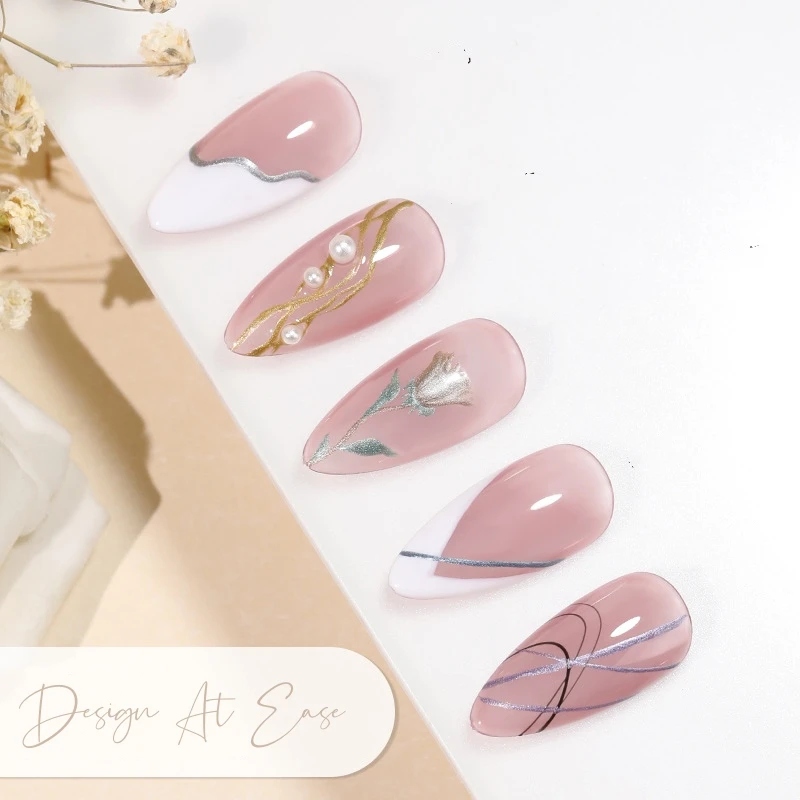 Mybeautynails Оптовая Продажа металлический вкладыш гели краски 6 видов цветов гель для ногтей Nail Art Светоотражающие хром