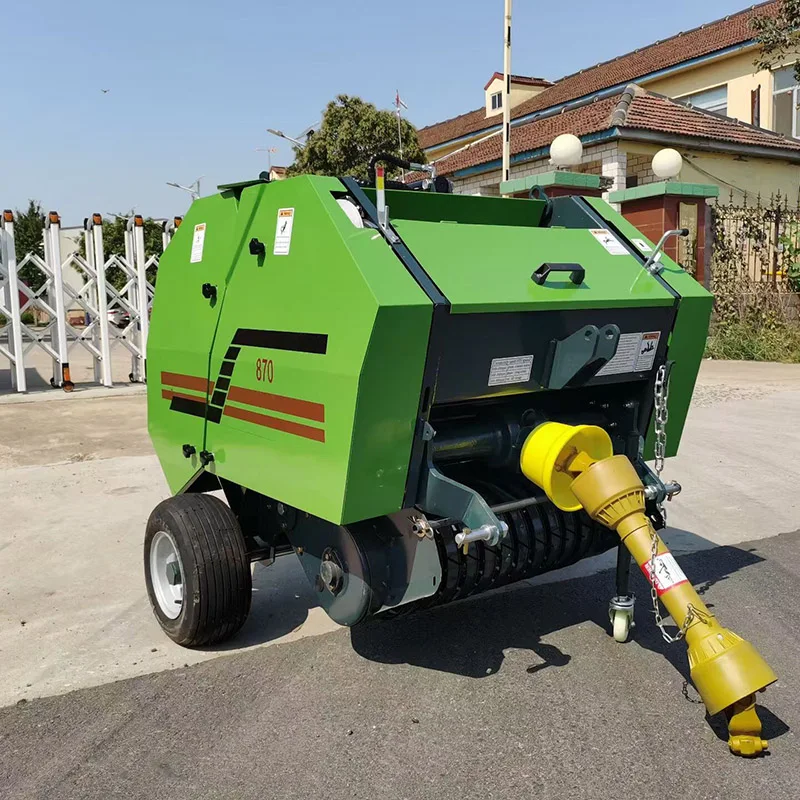 2-5Km/H Working Speed Agricultural Machinery Tractor Hay Grass Packing Machine Round Hay Straw Baler Machine