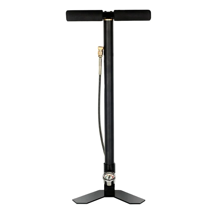 Stainless Steel Foldable air stirrup 4 stage hand compressor 4500psi 300bar high pressure pump pcp air pump for airrifle