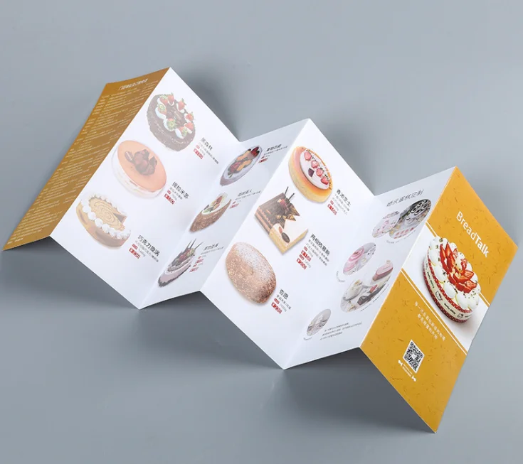 Leaflet Custom Folded Promotion Printed Pamphlet Trifold Brochure Printing Service