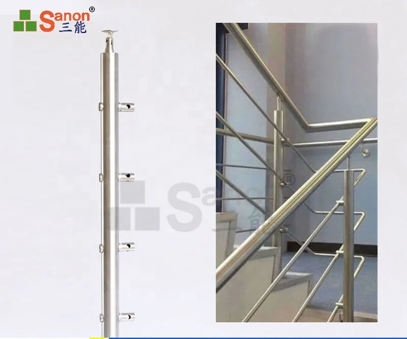 Inox Stainless Steel Balusters support Post  railing handrail column pipe jointer