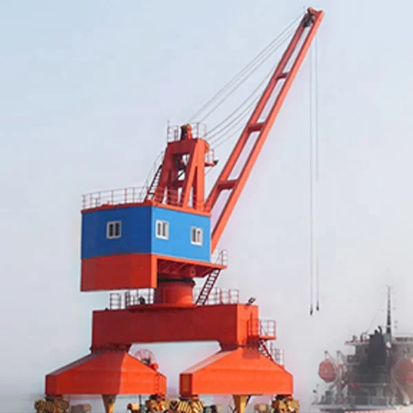 10t 35t mobile harbour crane container hydraulic pedestal portal cranes