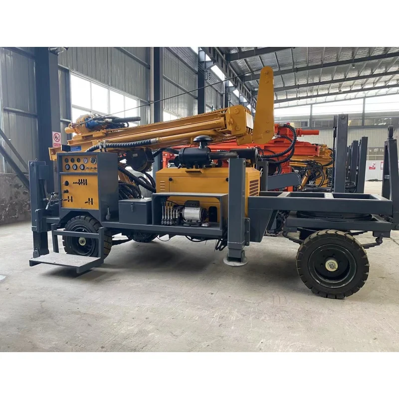 Trailer Mounted Water Well Drilling Rig Well Drilling Machine For Residential In Africa Market