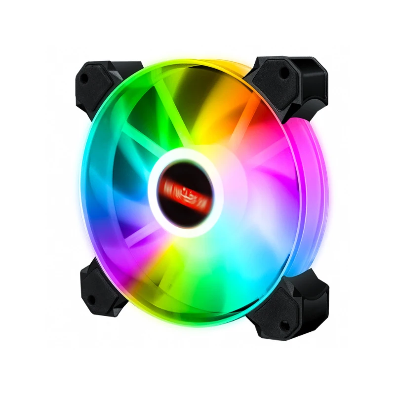 120 мм охлаждающий вентилятор компьютера Корпус RGB с контроллером комплект тихий компьютерный корпус радиатора скорость