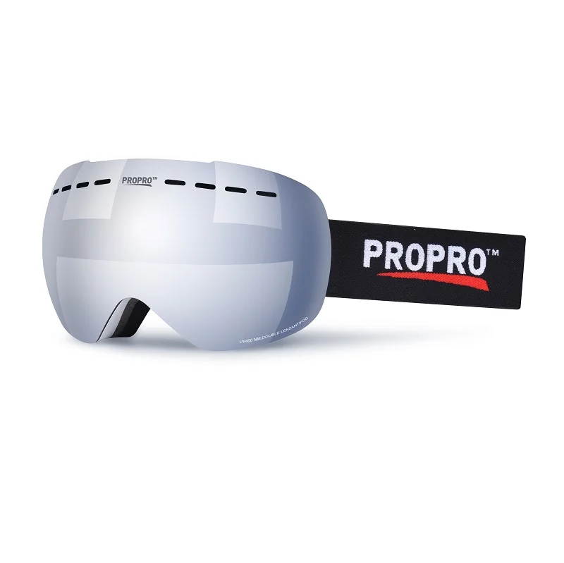 Professional Durable skiing Sports Eyewear Anti-fog lens snow ski Protector Detachable Mirror Coating