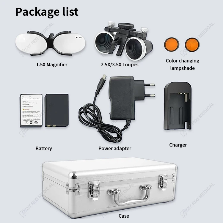 Cordless Headlight Dental Loupe Lightweightdental Ergonomic Loupe Dental Loupe