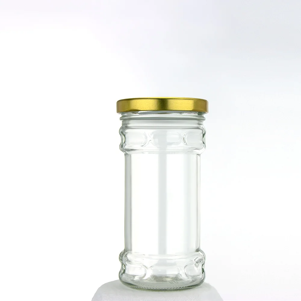Transparent Glass 240ml 8oz Bottles Jam Jars Pickles Candy Sealed Cans Honey Bottles of Small Glass Jar