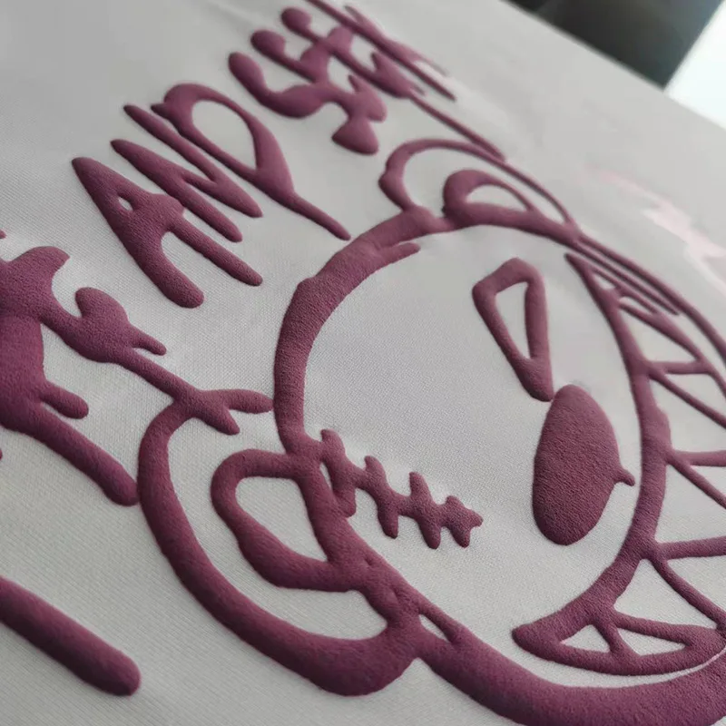 Custom High Quality 3D Puff Heat Transfer Vinyl Puffy Heat Transfer Pet Roll Film Dtf Printing Transfer For Garments