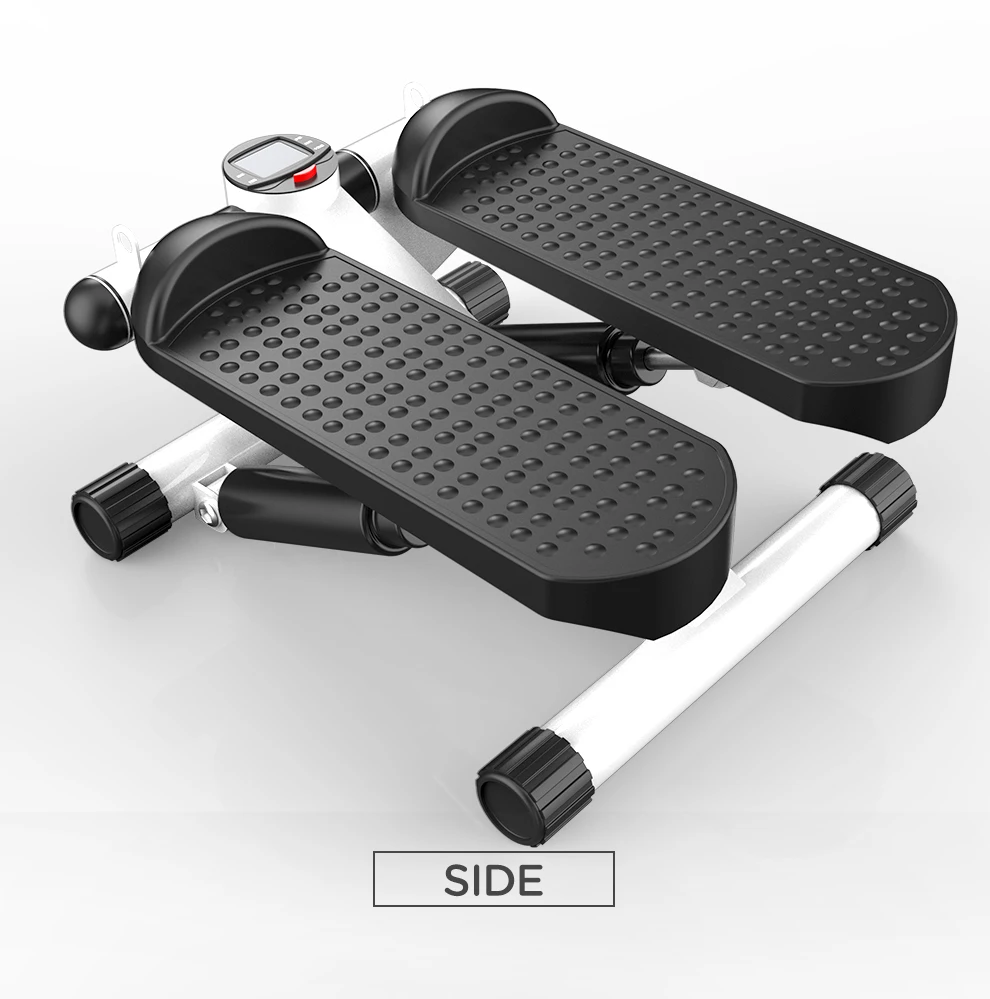 Indoor Fitness Mini Aerobic Stepper Trainer Stair Steppers with  LED Monitor & Resistance Bands