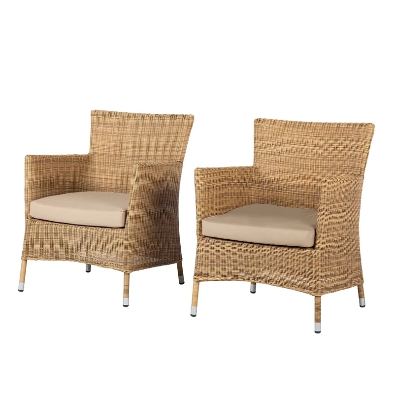 
Favourite Victorian Design Style Modern Outdoor Furniture Wicker Rattan Dining Chair Garden Chairs 