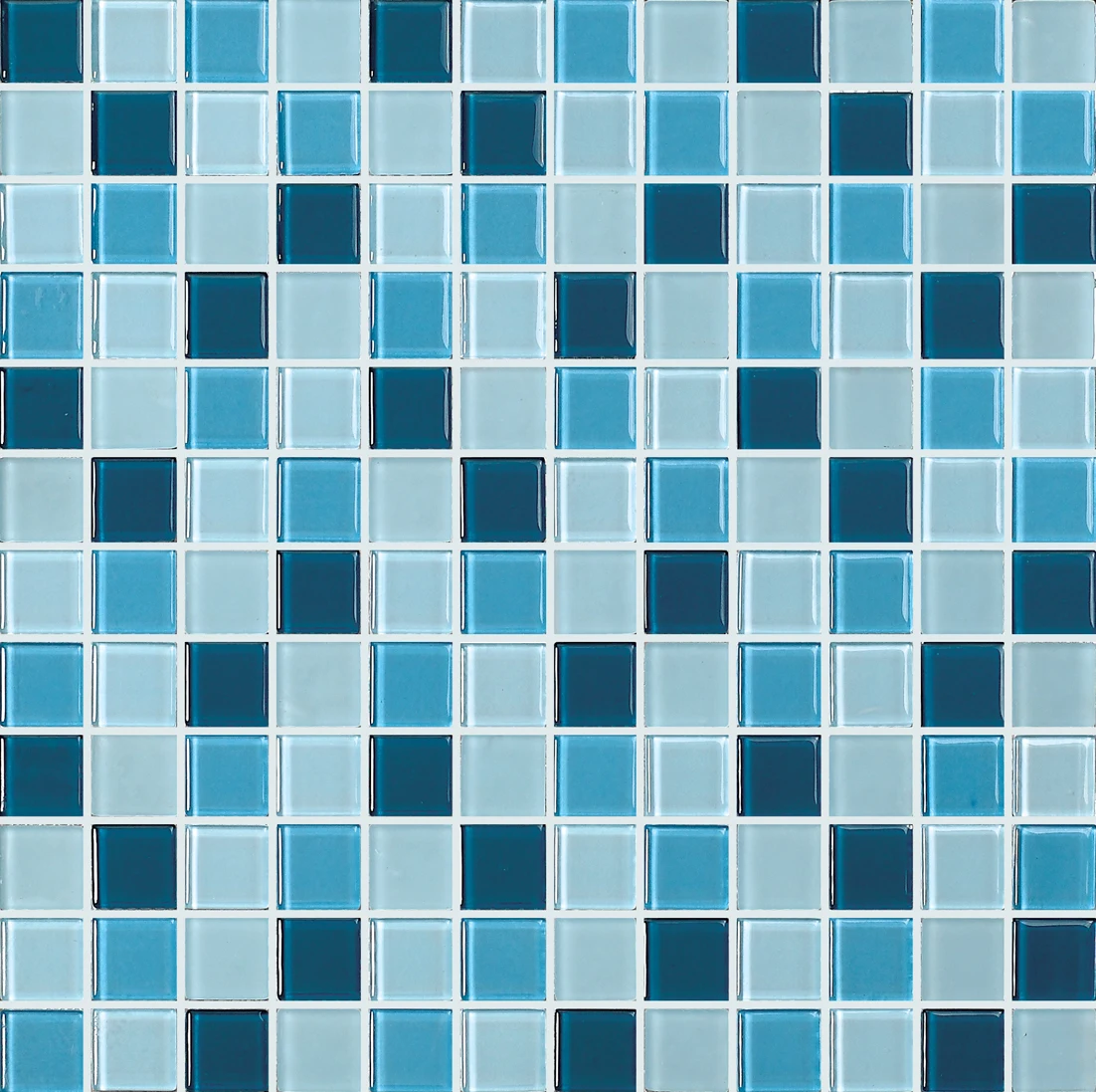 Glitter self adhesive pool mosaic tile mesh  crystal glass mosaic tile