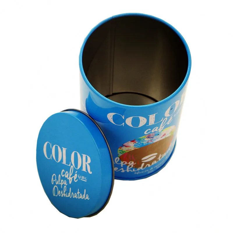 round shaped metal tin can hotsale tinplate box Factory Wholesale Tin Can For Tea Tinplate Ointment Storage Box tin tea