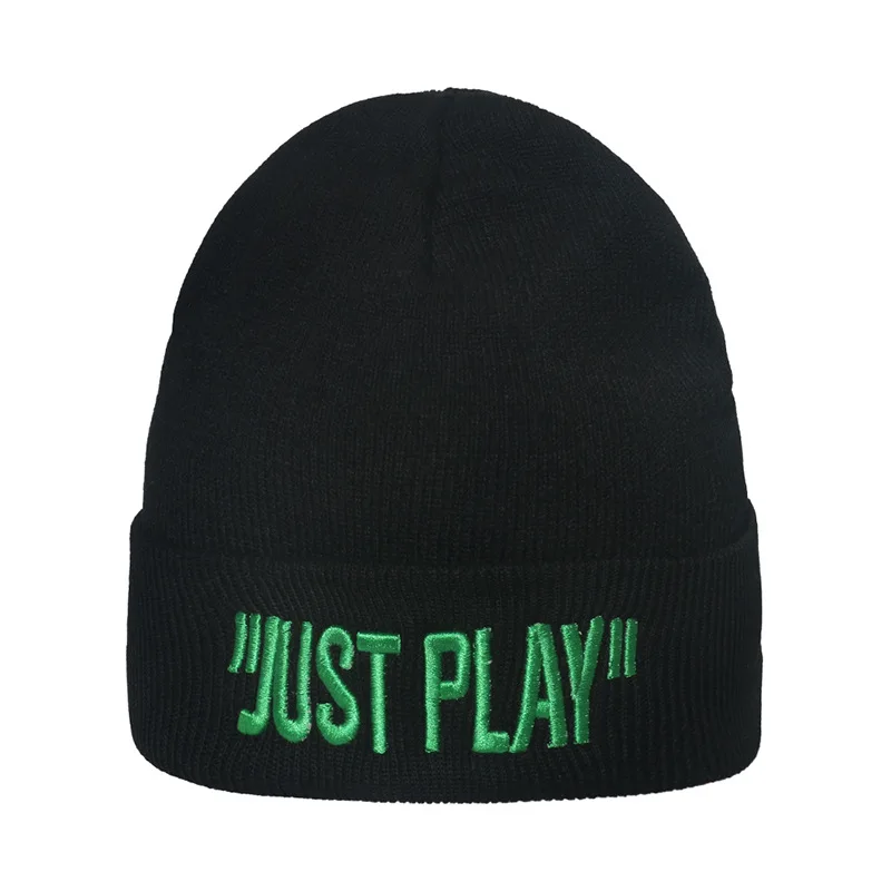 2024 hot selling high quality custom knit 3d embroidery logo acrylic beanie sports hats for women and man